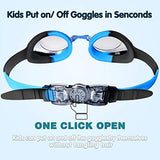 Keary Kids Swim Goggles for Toddler Kids Youth(3-12),Anti-Fog Waterproof Anti-UV Clear Vision Water Pool Goggles