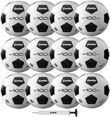 Franklin Sports Soccer Balls - Youth & Adult - Sizes 3, 4 & 5 - Single & Bulk Packs - Black & White