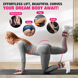 Ankle Resistance Bands with Cuffs, Ankle Bands for Working Out, Ankle Resistance Band for Leg, Booty Workout Equipment for Kickbacks Hip Fitness Training, Exercise Bands for Butt Lift Women