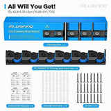 PLUSINNO Fishing Gifts for Men - V6 Vertical Fishing Rod/Pole Holders, Support Extra Large & Heavy Fishing Rod Combos, Fishing Rod Holders for Garage, Wall Mounted Fishing Rod Rack Storage