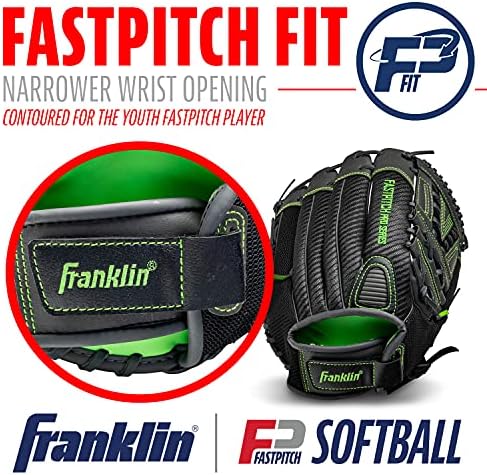Franklin Sports Girls Softball Glove-Women's Windmill Fastpitch+Slowpitch Softball Glove-Right and Left Hand-Adult
