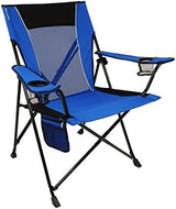 Kijaro Dual Lock Folding Camp Chairs - Versatile for Sports, Outdoors & Lawns - Locks Positions - Maldives Blue