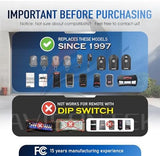 3-Pack Genie Garage Door Opener Remote Replacement, G3T-A/G3T-R/G3T-BX (1997-Current Models), Auto-Seek 315/390MHZ, 3-Year Warranty