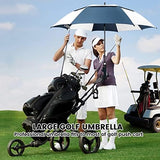 ZOMAKE Automatic Open Extra Large Golf Umbrella 51/54/62/68 Inch, Double Canopy Vented Windproof Oversize Stick Umbrellas for Rain