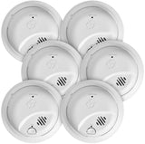 First Alert SMICO105-AC, Interconnect Hardwire Combination Smoke & Carbon Monoxide Alarm with 10-Year Battery Backup, 6-Pack