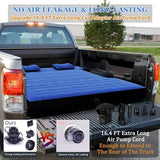 Camping Pickup Truck Bed Air Mattress Thicken Sleeping Pad for 5.5-5.8Ft Full-Size Short Truck Beds Outdoor Camping Car Travel(Navy Blue)