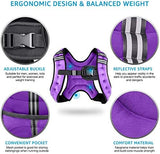 Weighted Vest Weight Vest for Men Women Kids Weights Included, Body Weight Vests Adjustable for Running, Training Workout, Jogging, Walking