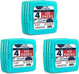 Cool Coolers by Fit + Fresh, Reusable & Long-Lasting Slim Ice Packs, Cold Packs for Lunch Boxes, Ice Packs for Lunch Bags