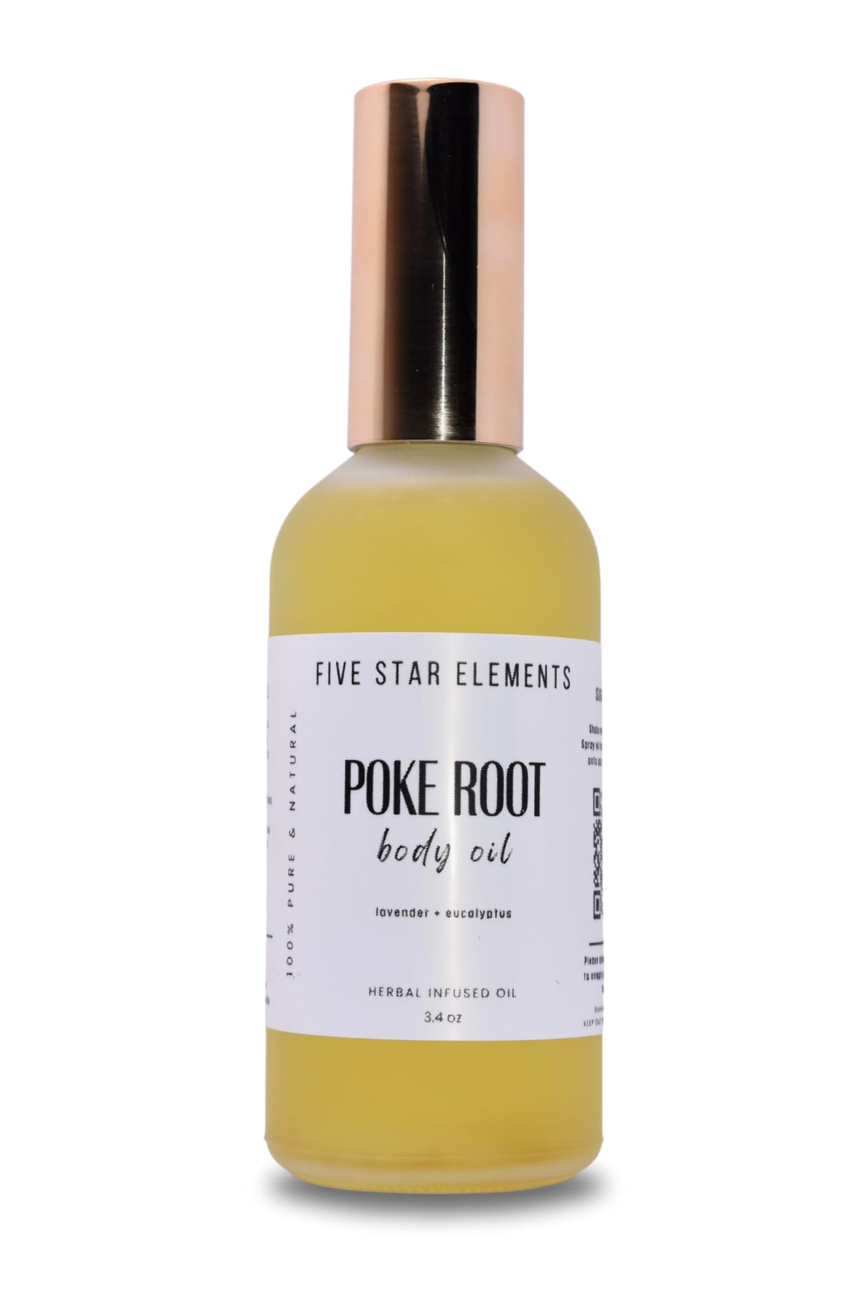 Five Star Elements Poke Root Oil, Clear