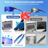 5PACK Polarized Kids sunglasses Youth Softball Cycling Sports Sun Glasses Boys Girls UV400 Protection Goggles