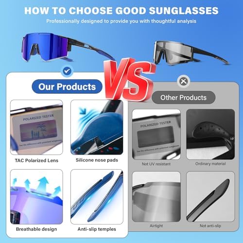 5PACK Polarized Kids sunglasses Youth Softball Cycling Sports Sun Glasses Boys Girls UV400 Protection Goggles