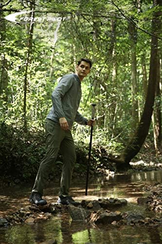 3pc Detachable Hardwood Walking Stick for Hiking with Compass 48 Inches - Soft Hand Strap - Rubber Tip Cover