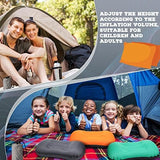 Yulejo 3 Pcs Inflatable Camping Travel Pillow Ultralight Portable Backpacking Pillow for Neck Lumbar Support Camp Hiking Sleeping, 3 Colors