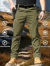 AUTIWITUA Men's Tactical Cargo Pants Water Resistant Lightweight Hiking Pants Outdoor Work Pants with Multi Pockets(No Belt)