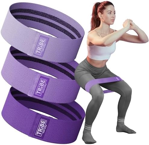 Fabric Resistance Bands for Legs - Workout Bands Resistance Bands for Men and Women - Booty Bands for Working Out - Exercise Bands Resistance Bands Set - Elastic Bands for Exercise
