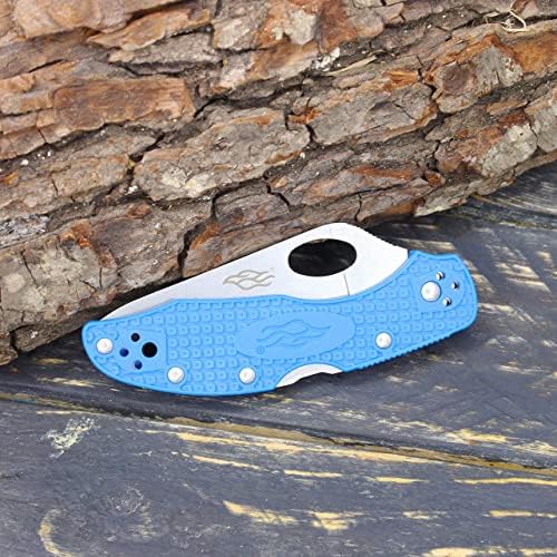 Firebird GANZO F759M Pocket Folding Knife 440C Stainless Steel Blade Nylon Glass Fiber Anti-Slip Handle with Clip Fishing Camping EDC Knife (Blue)
