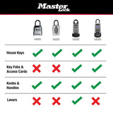 Master Lock Portable Key Lock Box, Combination Lock Box Holds 5 Keys 5400EC