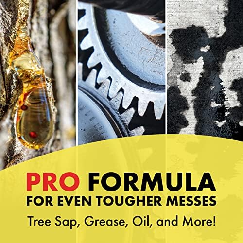 Goo Gone Pro-Power Spray Gel Adhesive Remover - Surface Safe, Great Cleaner, No Harsh Odors, Removes Stickers, Can Be Used On Tools, 24 Ounce, 2 Pack with Scraper Tool