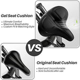 Oversized Bike Seat for Peloton Bike & Bike+, Comfort Seat Cushion Compatible with Peloton, Road or Exercise Bikes, Bicycle Wide Saddle Replacement for Men & Women, Accessories for Peloton