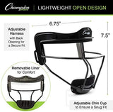 Champion Sports Steel Softball Face Mask - Classic Fielders Masks for Adults - Durable Head Guards - Premium Sports Accessories for Indoors and Outdoors - Multiple Styles
