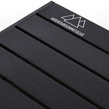 Heavy-Duty Roll-Top Table for Camping (Large) - Portable Aluminum-Top Folding Table with Steel Frame by Caddis Sports