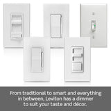 Leviton Table Top Plug in Lamp Dimmer for Dimmable LED, Halogen and Incandescent Bulbs, TBL03-10E, Black