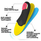 VALSOLE Heavy Duty 220+ lbs Orthotic Inserts for Plantar Fasciitis - High Arch Support, Absorbs Shock