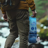 HEYTRIP 4 Pack Reusable Ice Bags for Cooler 2.5lb 5lb Ice Cube Bags, Long Lasting Cold Dry Freezer Packs, Leakproof Water Container - Fill it with Ice to Keep Cooler Cold and Drink its ICY Water