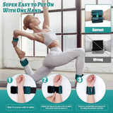 Wrist Ankle Weights Set of 2(1 lb/2 lbs Each) Adjustable Weights Training Intensity for Strength Training Walking Running Yoga Pilates Jogging for Women Men