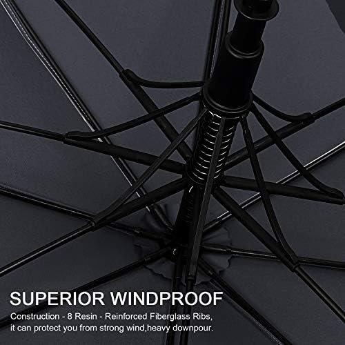 G4Free 47/54/62/68 Inch UV Protection Golf Umbrella Auto Open Vented Double Canopy Oversize Extra Large Windproof Sun Rain Umbrellas