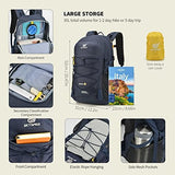 SKYSPER Hiking Backpack for Men Women, 35L Travel Backpack Waterproof Camping Backpack Outdoor Lightweight Daypack