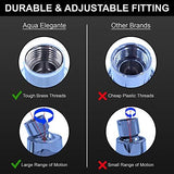 Aqua Elegante 3 Inch High Pressure Shower Head - Best Pressure Boosting, Wall Mount, Bathroom Showerhead For Low Flow Showers, 2.5 GPM - Chrome