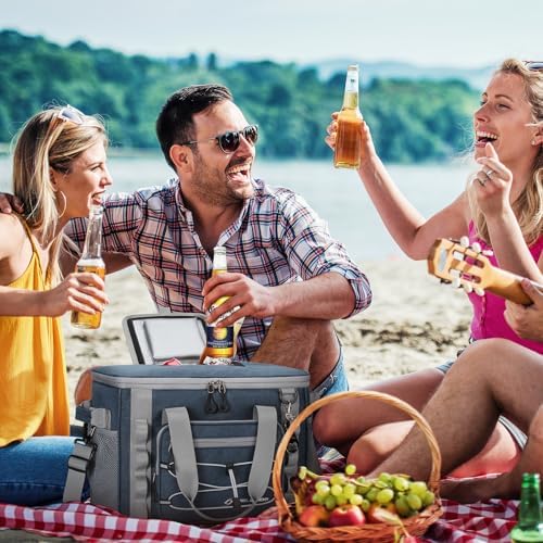 Maelstrom Soft Sided Cooler Bag, 30/40 Can Collapsible Insulated Ice Chest, Large Leakproof Camping & Travel Cooler for Kayaking & Beach