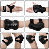 BOSONER Kids/Youth Knee Pad Elbow Pads Guards Protective Gear Set for Roller Skates Cycling BMX Bike Skateboard Inline Skatings Scooter Riding Sports