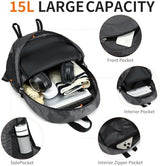 Small Hiking Daypack,15L Waterproof Hiking Backpack Packable Lightweight Travel Day Pack for Women Men (Grey, Small)