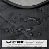 BRAWNTIDE Large Outdoor Waterproof Blanket - Extra Thick Fleece, Warm, Windproof, Sandproof, Quilted, 82" x 55", Ideal for Beaches, Picnics, Camping, Stadiums, Dogs, Car