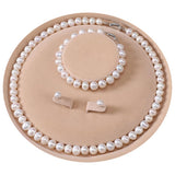 YONGMAN Freshwater Cultured Pearl Necklace Set Includes Stunning Bracelet and Stud Earrings Jewelry Set for Women Gift for Mother's Day, Anniversary, Birthday, Wedding