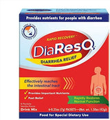 DiaResQ Diarrhea & Immune Support Colostrum Drink Mix for Adults, 6 Ct, Rapid Recovery, Helps Restore Normal Intestinal Function, Vanilla Flavor