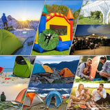 8 Pack Tent Stakes Heavy Duty 12 inch Steel Tent Pegs for Camping Unbreakable and Inflexible