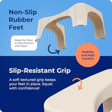 Squatty Potty Simple Bathroom Toilet Stool, Buttercream 7", Ergonomic Stool – Posture-Enhancing Bathroom Footrest for Improved Digestion & Constipation Relief