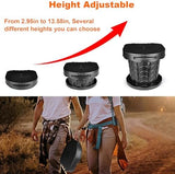 Boreeman Portable camping Toilet, Foldable and Height Adjustable, Load Capacity 400lbs, with Carrying Handle, Perfect for Camping, Travel & Car Use