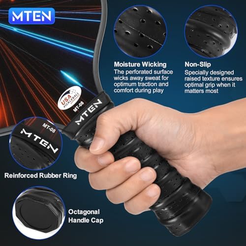 Pickleball Paddles, USAPA Approved Fiberglass Surface Pickleball Set with Pickleball Rackets, Pickleball Paddles Set for Men Women