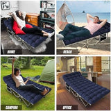 YELLOW JACKET Folding Camping Cot for Adults,600LBS Max Load,28" Wide Sleeping Cot with Removable Thick Mattress Portable Foldable Camping Bed with Carry Bag for Camp,Home,Office,Travel,Blue