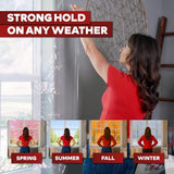 XFasten Transparent Window Weather Stripping Tape 2”x30yds (3-Pack Total 90yds), No Residue Insulation Tape for Windows and Doors, Winter Window Seal