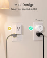 GHome Smart 5G 15A WiFi Smart Plug Compatible with Alexa and Google Home, Outlet Timer Smart Home WiFi Outlet Timer with Remote Control, 5GHz and 2.4GHz Wi-Fi Sockets, ETL FCC Listed, White, 1 Pack