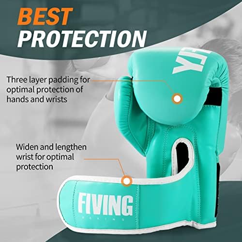 FIVING Boxing Gloves for Men and Women Suitable for Boxing Kickboxing Mixed Martial Arts Muay Thai MMA Heavy Bag Training