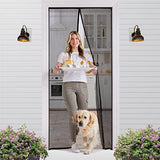 GORILLA GRIP Magnetic Screen Door, Hands Free Mesh Curtain Keeps Bugs and Mosquitos Out, Automatic Magnet Closure, Heavy Duty Patio Sliding Dog Doors Cover, Window Screen Protector, Black 38x82