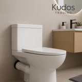 Kudos-Trading - Flexible Toilet Pan Connector Universal WC Flexi Slinky Waste Soil Pipe 240mm-500mm, Adjustable Length, Easy to Install, Anti-Kink & Odour Resistant, Suitable for All Standard Toilets.