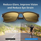 KastKing FlatRock Polarized Sport Sunglasses for Men and Women, Ideal for Driving Fishing Cycling Running, UV Protection