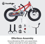 RoyalBaby Kids Bike EZ Freestyle Training Free Balance to Pedal Easy Learning Bicycle, 12-18 Inch for Toddlers to Big Kids